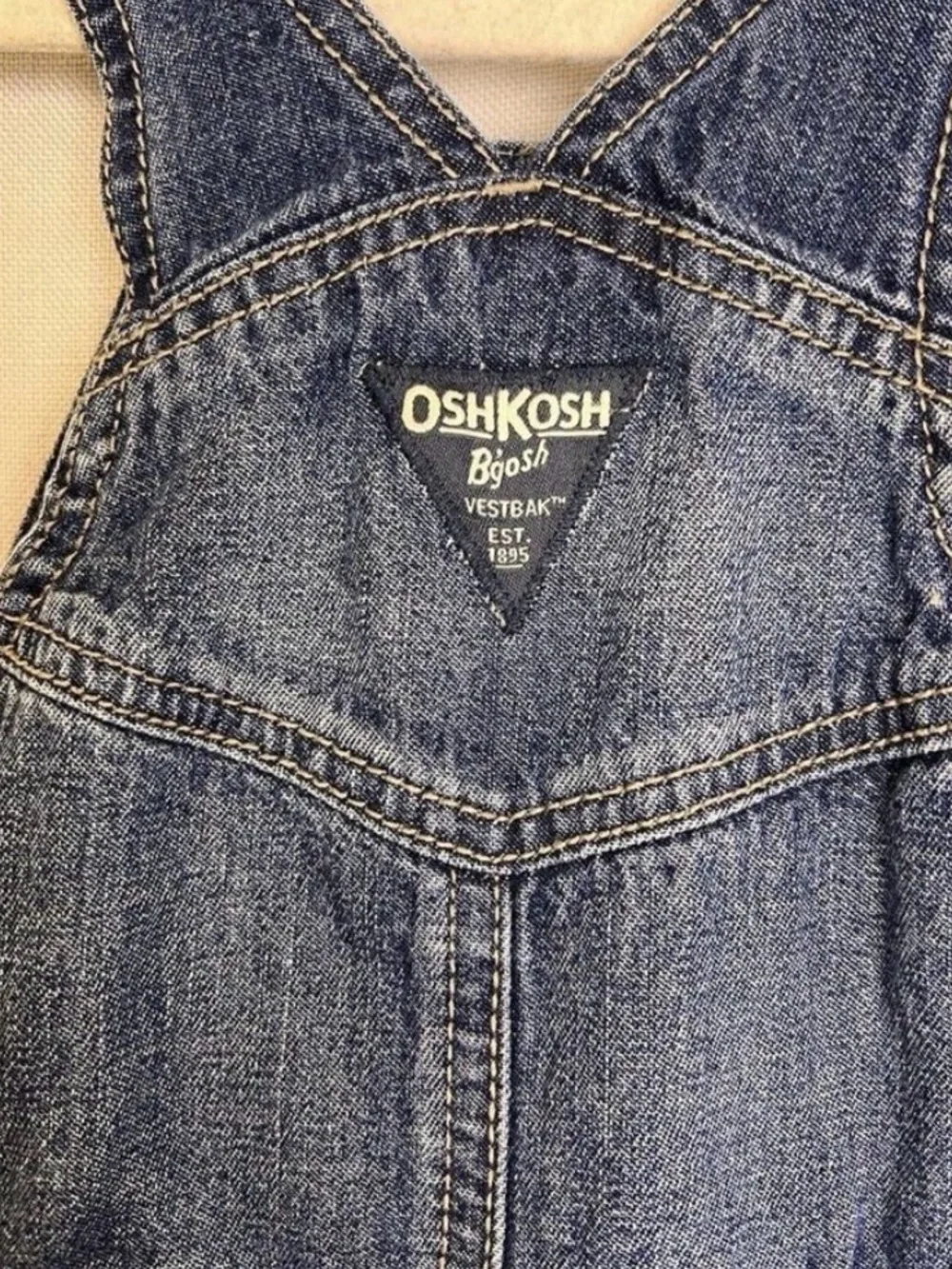 OshKosh B'gosh Vintage-Style Dark Blue Denim Overalls